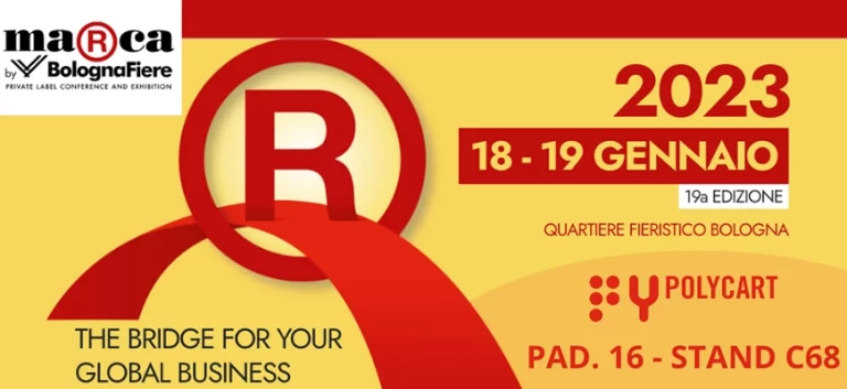Polycart a Marca 2023 con i prodotti biodegradabili e compostabili certificati